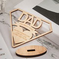 Custom Engraved DAD Wooden Plaque Stand Personalized Keepsake Father's Day Gifts - image 3