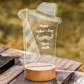 Custom Night Light 3D Name Lamp Tie Lamp Father's Day Gift - image 2