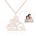 Custom Photo Necklace Three-dimensional Hollow Out Unique Gifts - image 3