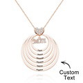 Custom Engraved Necklace Simple Circularity Family Gifts - image 23