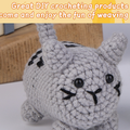Crochet material bag ornament doll wool ball hand knitting diy - image 5