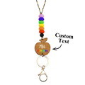 Personalized Wooden Apple Lanyard with Keychain Id Badges Gift for Teachers Back to School Gift - image 3