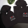 Couple outfit Embroidery Total - Valentine's Day Gift - Embroidered sweatshirt, hoodie - image 1