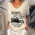 Women's V-neck short sleeves loose - image 2