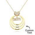 Custom Engraved Necklace Simple Circularity Family Gifts - image 12