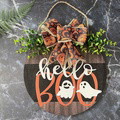 Halloween Welcome Sign for Front Door Wood Farmhouse Wreath Porch Decor Hanging Decoration Gifts - image 6