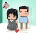 Father's Day Gifts Customizable Fully Body 2 People Custom Brick Figures - image 1