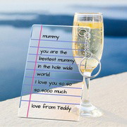 Custom Square Keychain Text Message I Love You Mother's Day Gift