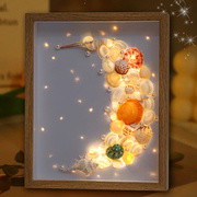 Conch shell handmade diy picture frame night light