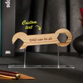Custom Engraved Fix Tools Wooden Plaque Stand Personalized Keepsake Father's Day Gifts - image 1