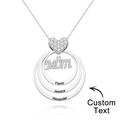 Custom Engraved Necklace Simple Circularity Family Gifts - image 3