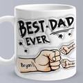 Personalized 3D Inflated Effect Coffee Mug - Best Dad Ever Gifts for Father's Day - image 2