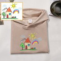 Custom hand-painted embroidered sweatshirt - image 5