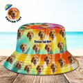 Custom Bucket Hat Unisex Face Bucket Hat Personalize Wide Brim Outdoor Summer Cap Hiking Beach Sports Hats Rainbow Color Bucket Hat Gift - image 2