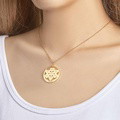 Custom Engraved Necklace Circle Hearts Mom Pendant Necklace Creative Gift - image 24