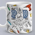 Personalized Names 3D Inflated Effect Printed Mug - Custom Father's Day Gift - image 3