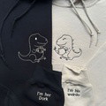 Couple outfit Embroidery Total - Valentine's Day Gift - Embroidered sweatshirt, hoodie - image 26