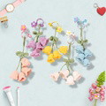Flower Knitted KeyChain for Bag Crochet Campanula Keychain Handmade Gift - image 6