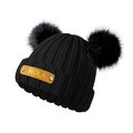 Personalized Name Baby Beanie Kids Leather Patch Hat - image 1