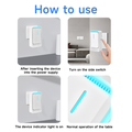 Portable Mini Plug-in Air Purifier for Home - Negative Ion Air Sanitizer with LED Night Light for Smoke, Pet Odors, and Dust (Whisper Quiet) - image 4