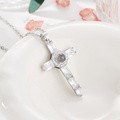 Custom Photo Projection Necklace Cross Commemorative Gifts - image 5