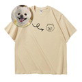 Embrogift Maxim custom pet line embroidered T-shirt - image 1