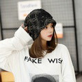 Lace three flower capped cap Sweet temperament cap embossed dome hat - image 4