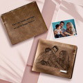 Custom Engraved Photo Wallet Men's Father's Gifts - image 9