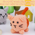 Crochet material bag ornament doll wool ball hand knitting diy - image 7