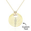 Custom Engraved Necklace Simple Circularity Family Gifts - image 17