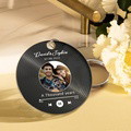 Custom Record Disc Keychains Calendar Keychains Acrylic Gifts For Father - image 2