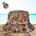 Personalized Photo Bucket hats Summer Beach Sun Cap For Kids and Adults - image 2