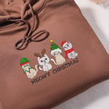 Embroidered Christmas - sweatshirt hoodie - image 4