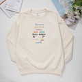 Love, couple name date Embroidery custom sweatshirt, hoodie anniversary gift - image 1