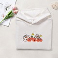 Halloween Collection - Pumpkin embroidered crewneck hoodie - image 4