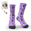 Custom Printed Face Sock Novelty Dog Avatar Socks with Photo - image 2