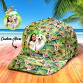 Personalized Baseball Cap with Photo and Name Hawaiian Style Gifts for Her - Flamingo - image 20