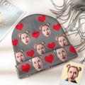 Custom Face Beanie Hat Warm Soft Knit Hat Winter Cap Gifts for Lovers - image 3
