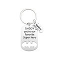 Personalized Superhero Daddy Keychain with Kids Names Gift for Father - image 1