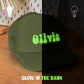 Custom Puff Print Trucker Hat Personalized Glow-in-the-dark Foam Trucker Caps for Adult Back to School Gift - image 7