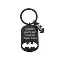 Personalized Superhero Daddy Keychain with Kids Names Gift for Father - image 2
