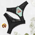 Custom Wedding Face Underwear Custom Lace Thong Wedding Gifts - image 1
