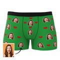 Custom Heart Face Boxer Briefs Men's Underwear with Package - image 9