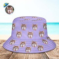 Custom Your Photo Face Summer Bucket Hat Fisherman Hat - Purple - image 3