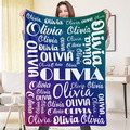 Custom Name Blanket Unique Gift for Family - image 1