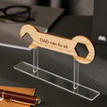 Custom Engraved Fix Tools Wooden Plaque Stand Personalized Keepsake Father's Day Gifts - image 2