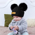 Personalized Name Baby Beanie Kids Leather Patch Hat - image 11