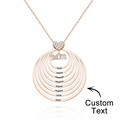 Custom Engraved Necklace Simple Circularity Family Gifts - image 25