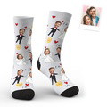 Custom Face Socks Wedding Dress Socks - image 5