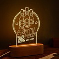 Personalized Qr Code Wine Bottle Night Light 7 Colors Acrylic 3D Lamp Father's Day Gifts - image 3